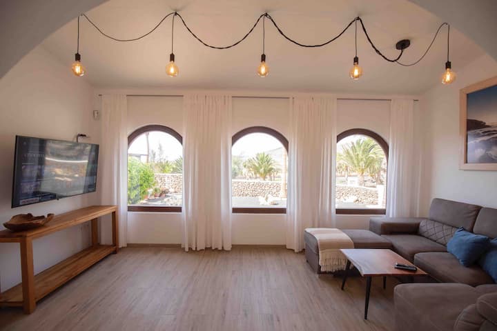 La Tabaiba: Ferienhaus La Pared–surfstrand 10 Min. - Fuerteventura