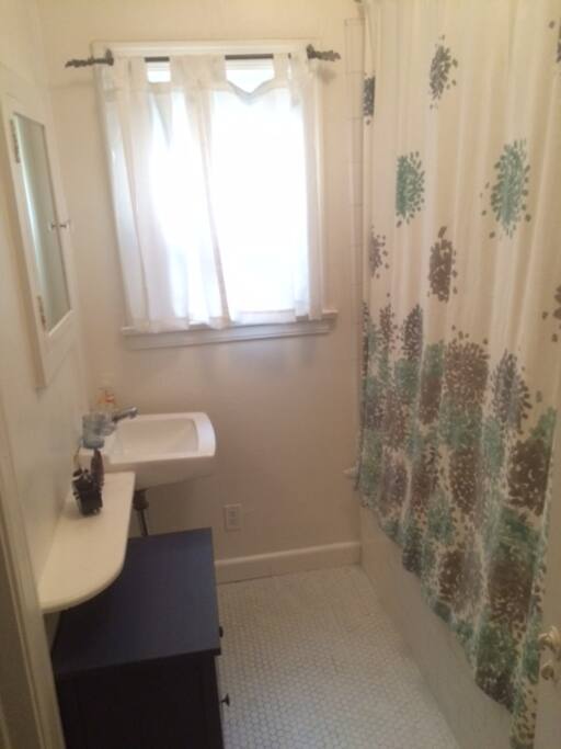 Plenty of cabinet space for your toiletries