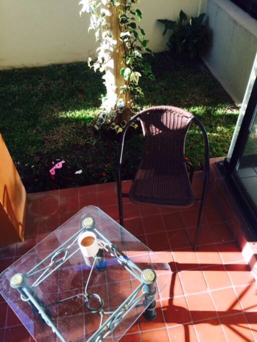 Por las mañanas es muy agradable disfrutar de este lugar