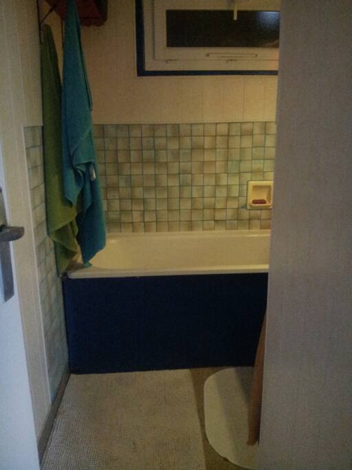 Baignoire/douche... bien l'hiver après le ski!