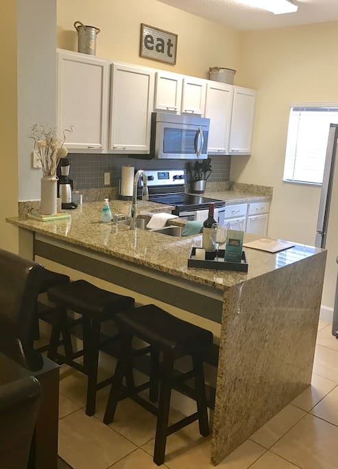 Fully loaded, upgraded kitchen with granite counter top and stainless steal appliances...just add ingredients for a perfect recipe :)