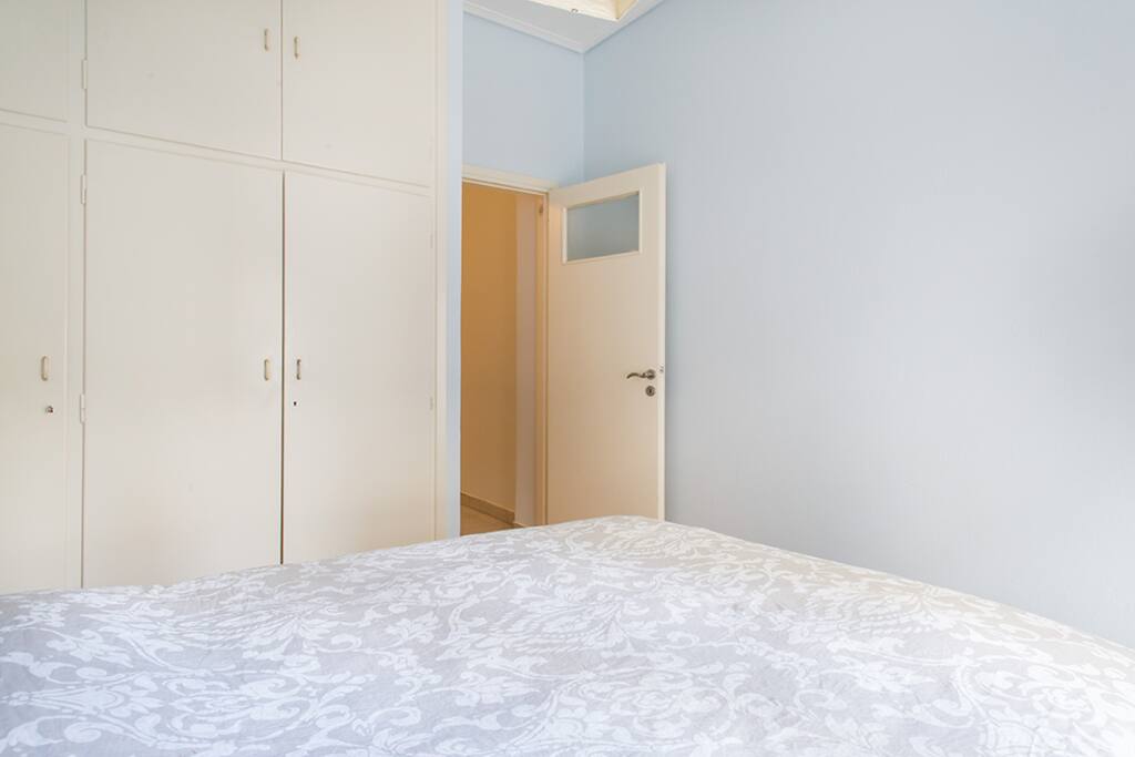 Bedroom with a view to the picturesque street