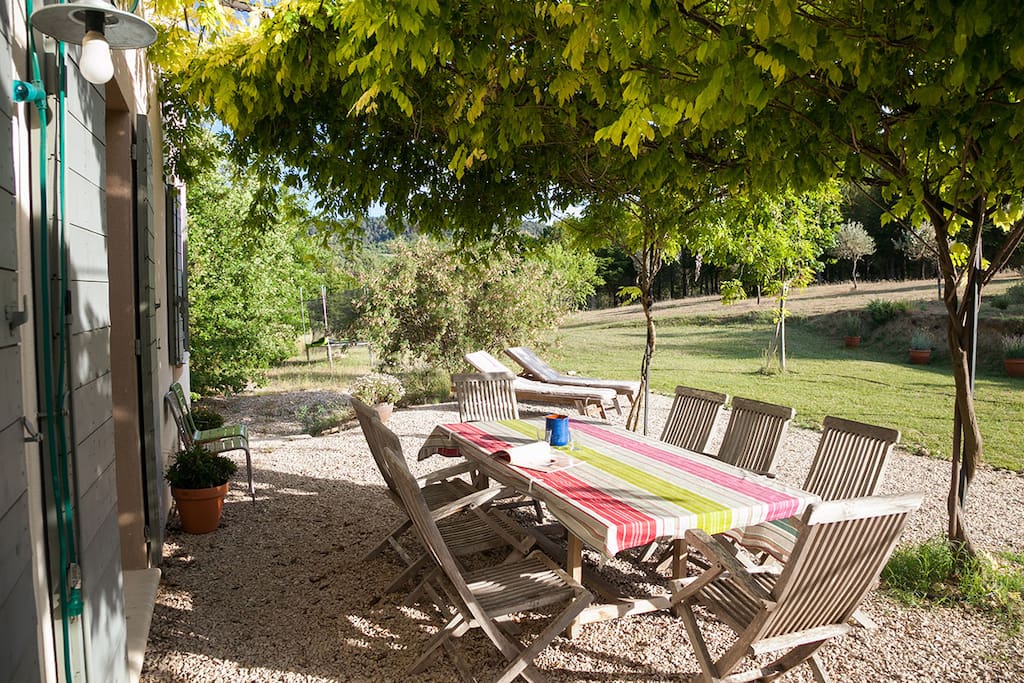 Terrasse sur le jardin