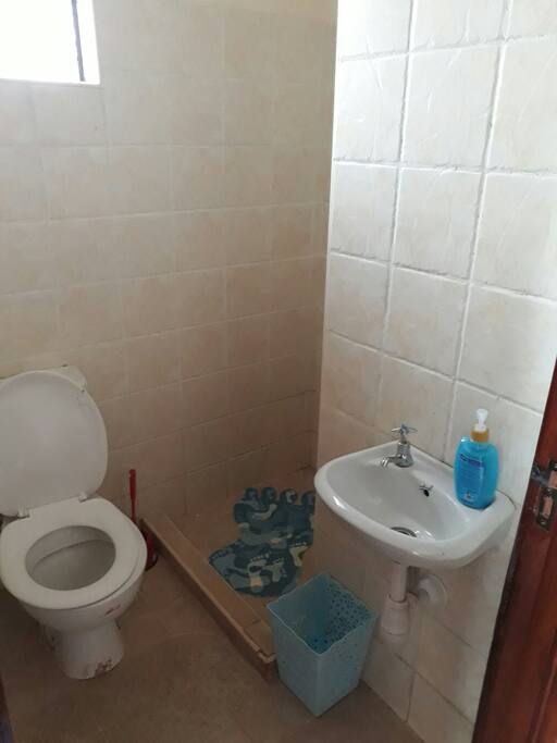 The bathroom is private.