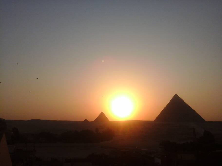 Sunset from the terrace