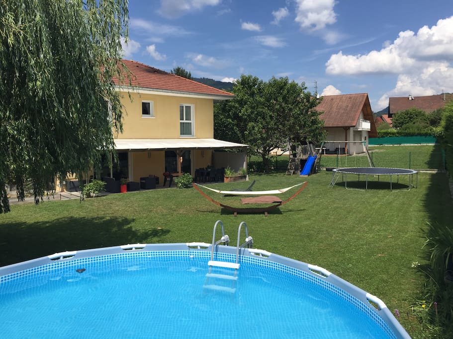Jardin et piscine