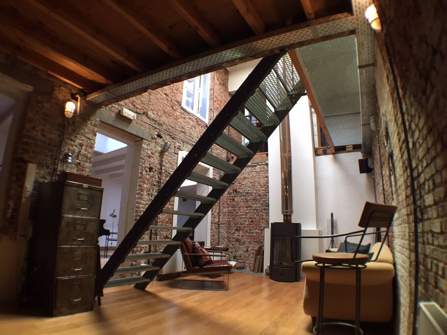 FLOHMARKT: 160m2 Loft +Dachterrasse - Lofts zur Miete in Bruxelles