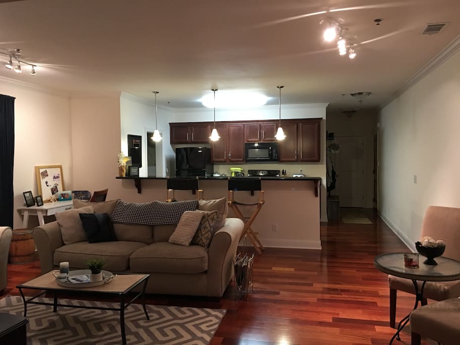 Spacious open living room