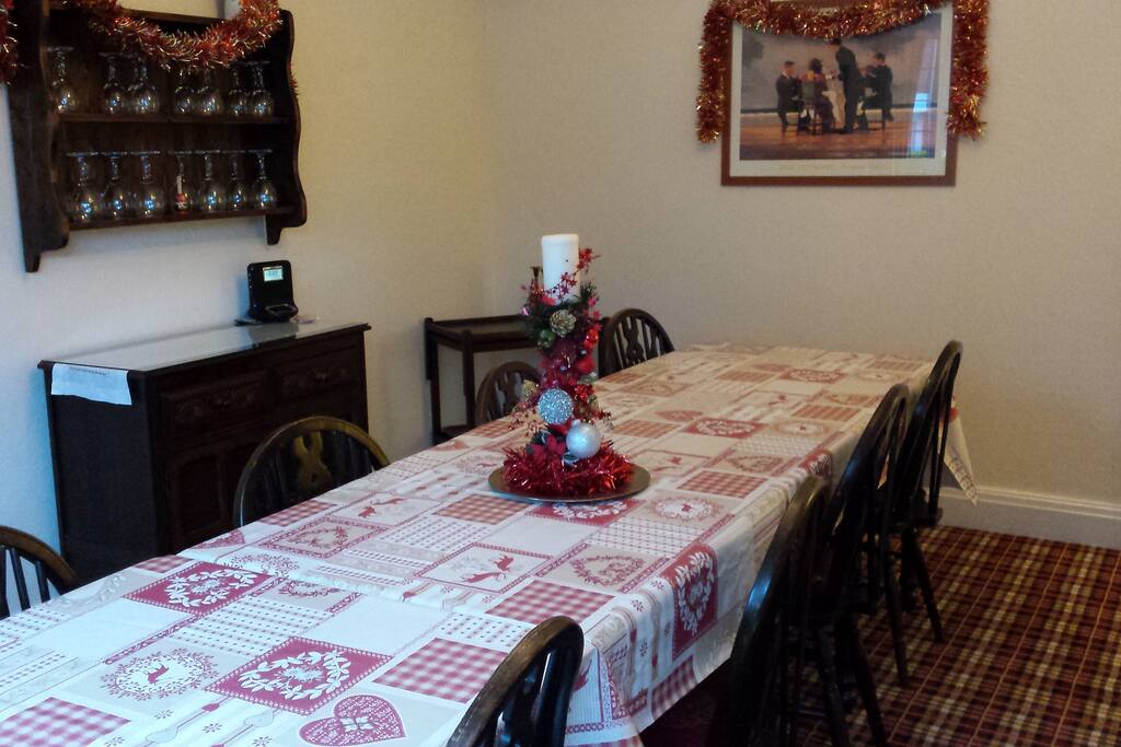 Dining Room at Christmas