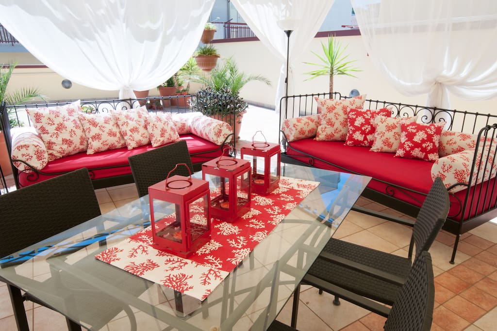 All'aperto in veranda