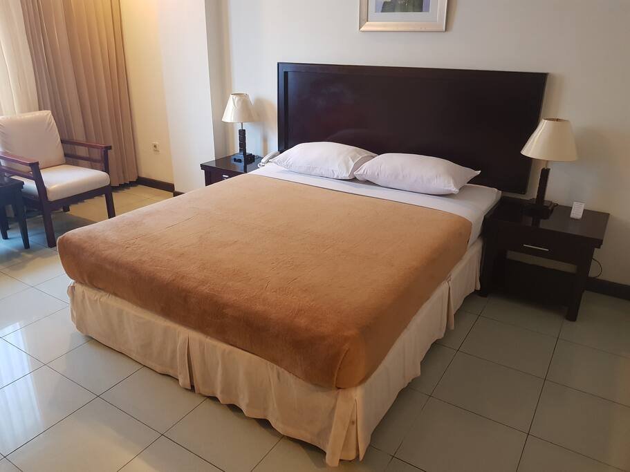 You may choose between a double or a twin room