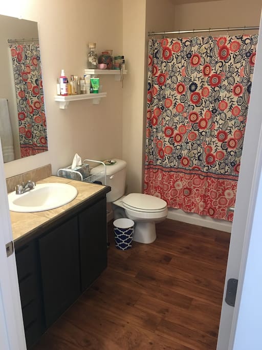 Spacious, clean bathroom!