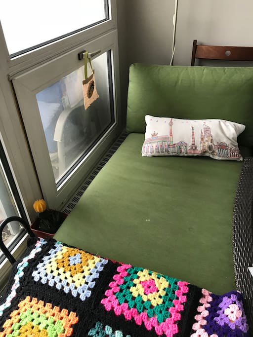 Lounge bed in living room