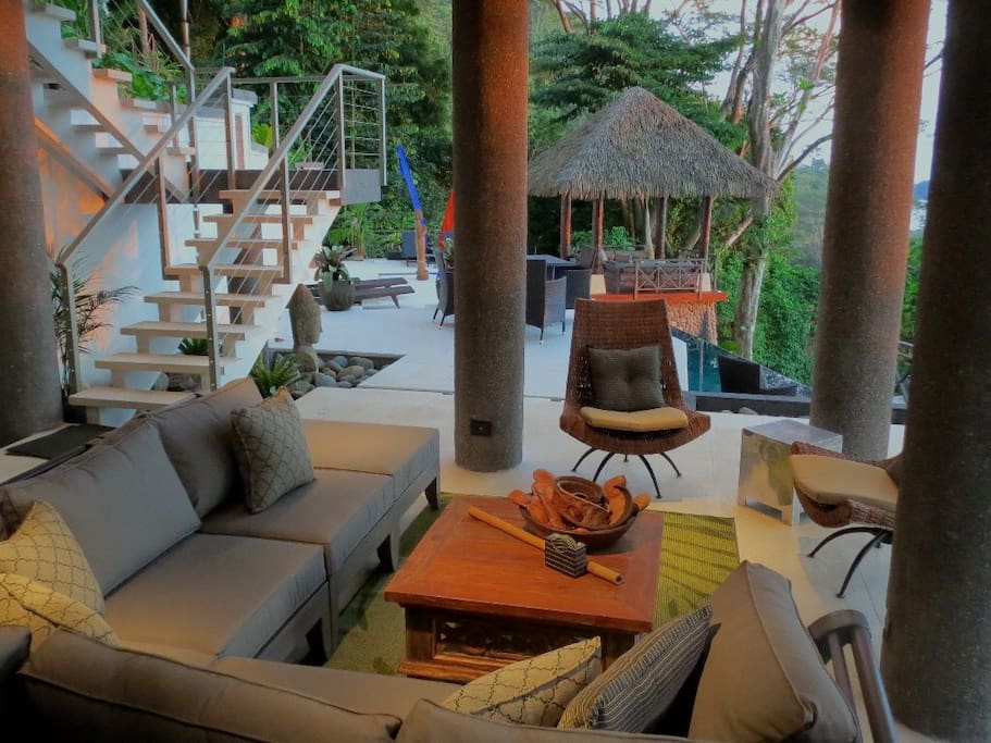 Open air living room.