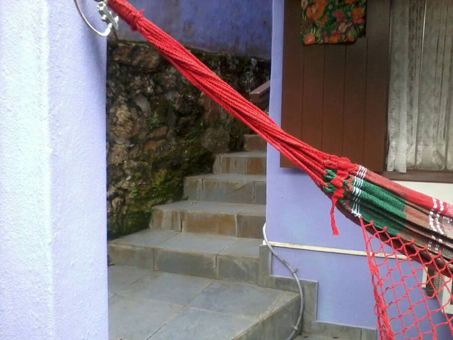 Escada de acesso a suite