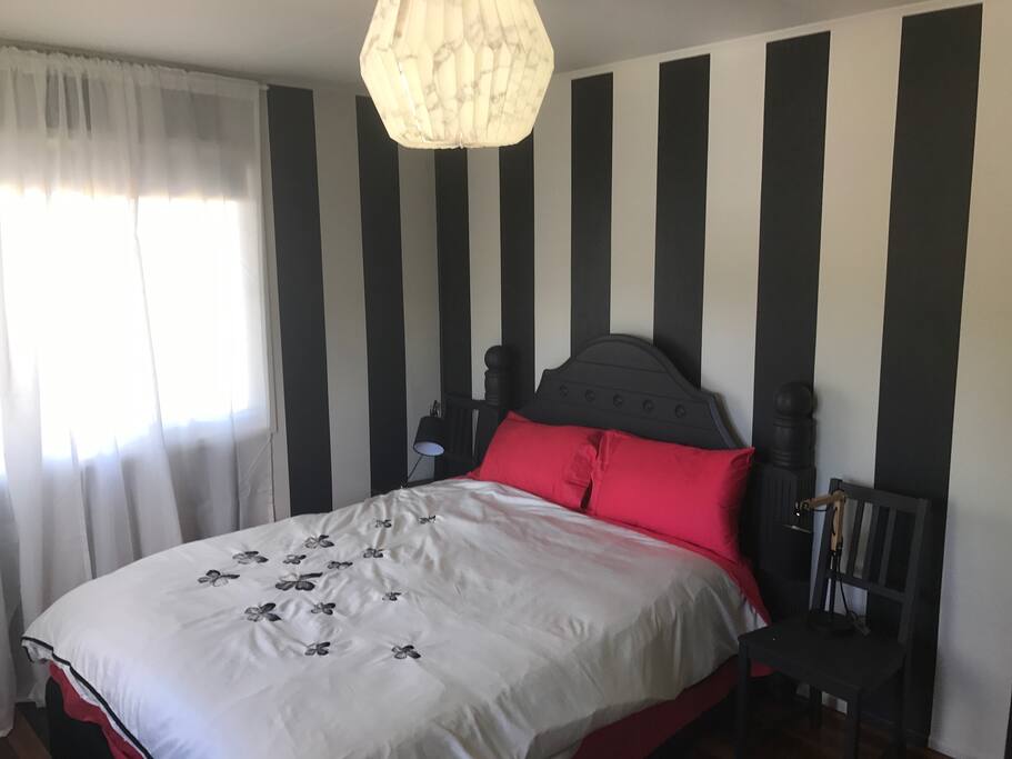 Gorgeous, relaxing master bedroom, with x2 windows, clothes cupboard,desk and mirror