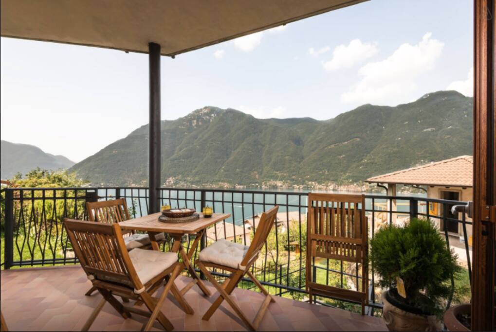 Covered terrace to enjoy meals, cocktails, or just the lovely view