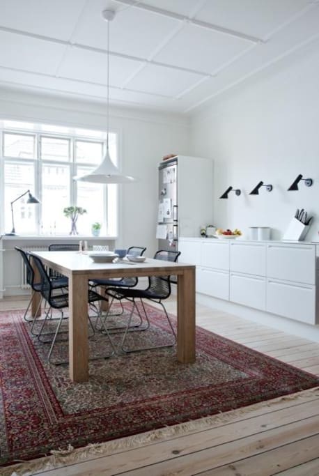 Kitchen and dining room