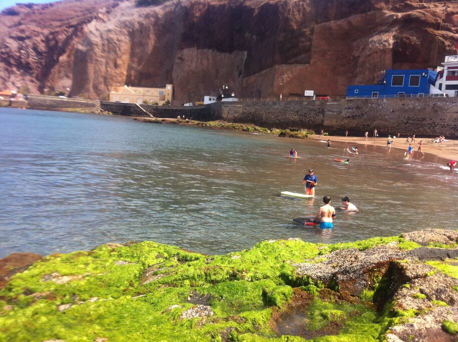 The beach