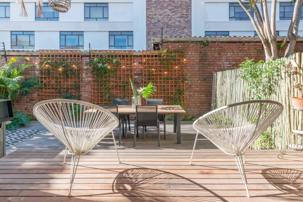 Large wooden deck perfect for long lazy lunches and relaxing in the sun