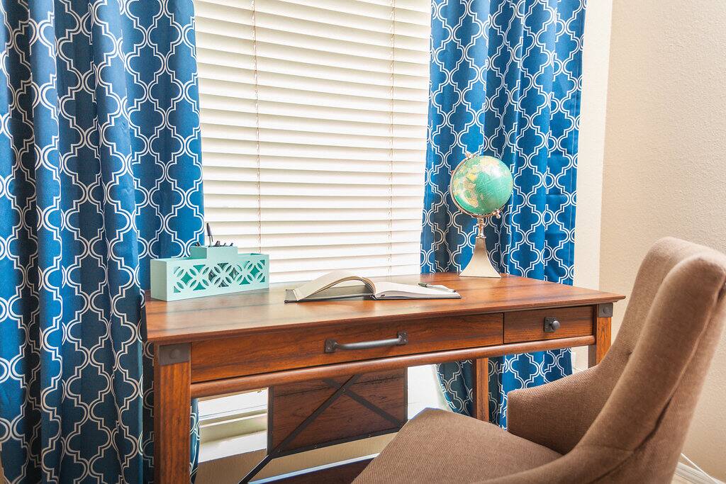 Desk space for working