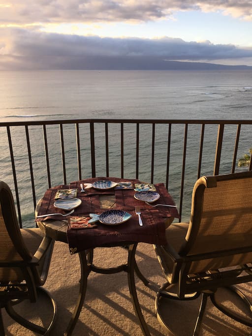Enjoy a drink or your meal on the lanai