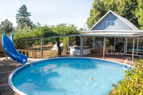 Creswell Farmhouse Pool+New Spa 13min to DT Eugene