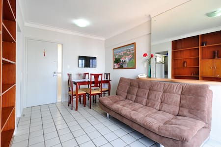 FLAT C/VISTA P/O MAR A 50 M DA PRAIA DE BOA VIAGEM