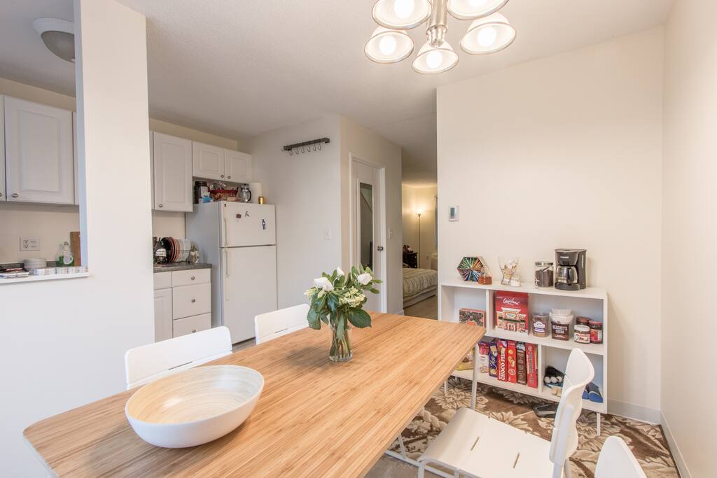 Dining room and snack bar. Free for guests