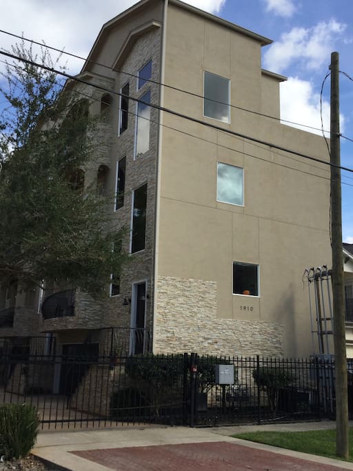 Outside view of townhouse