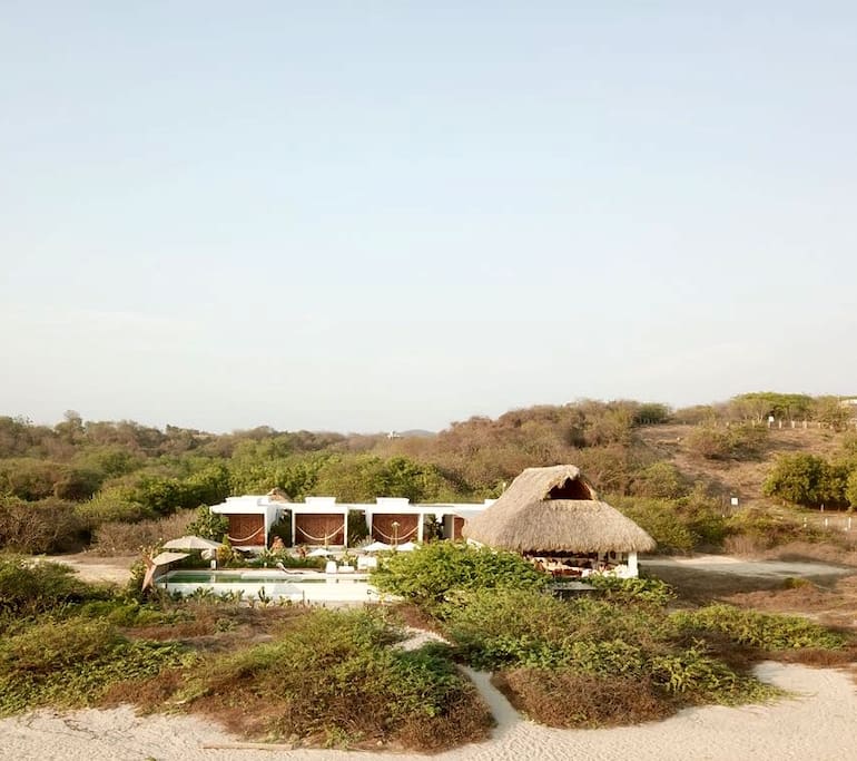 Panoramic view from the sea