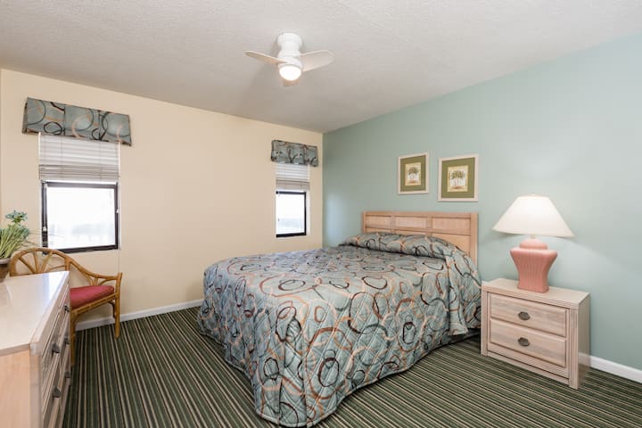 Bedroom with Queen Bed at Windy Shores II Resort