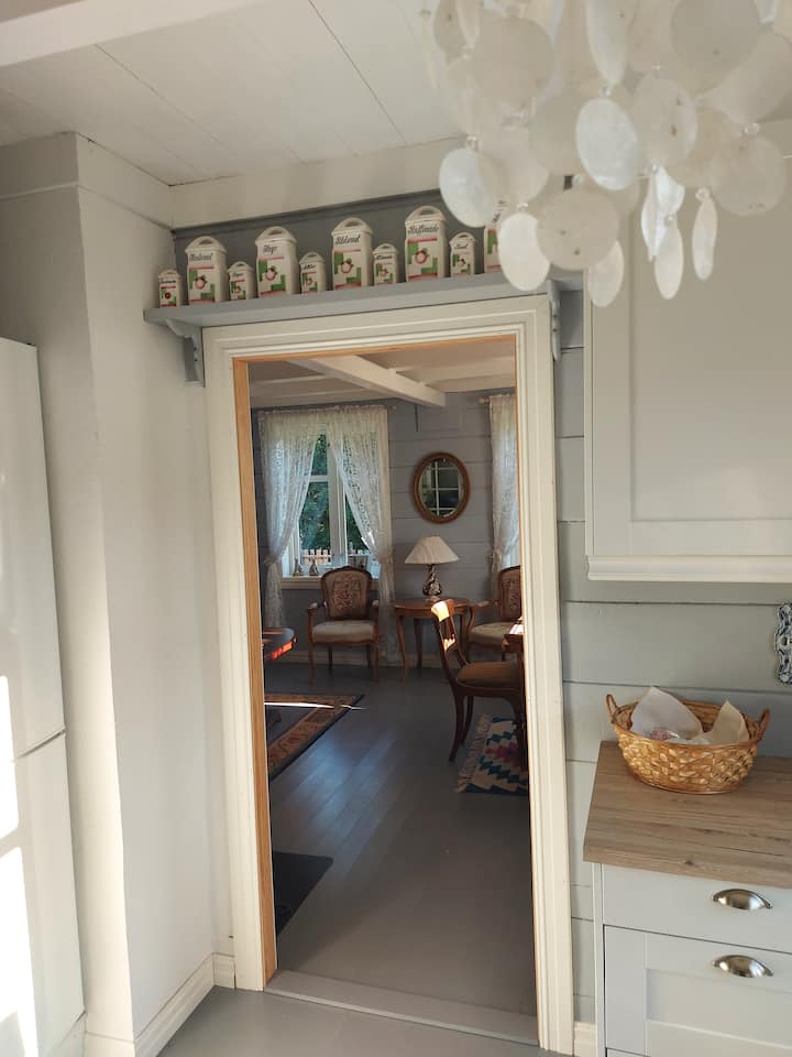 Apertura entre la cocina y la sala.