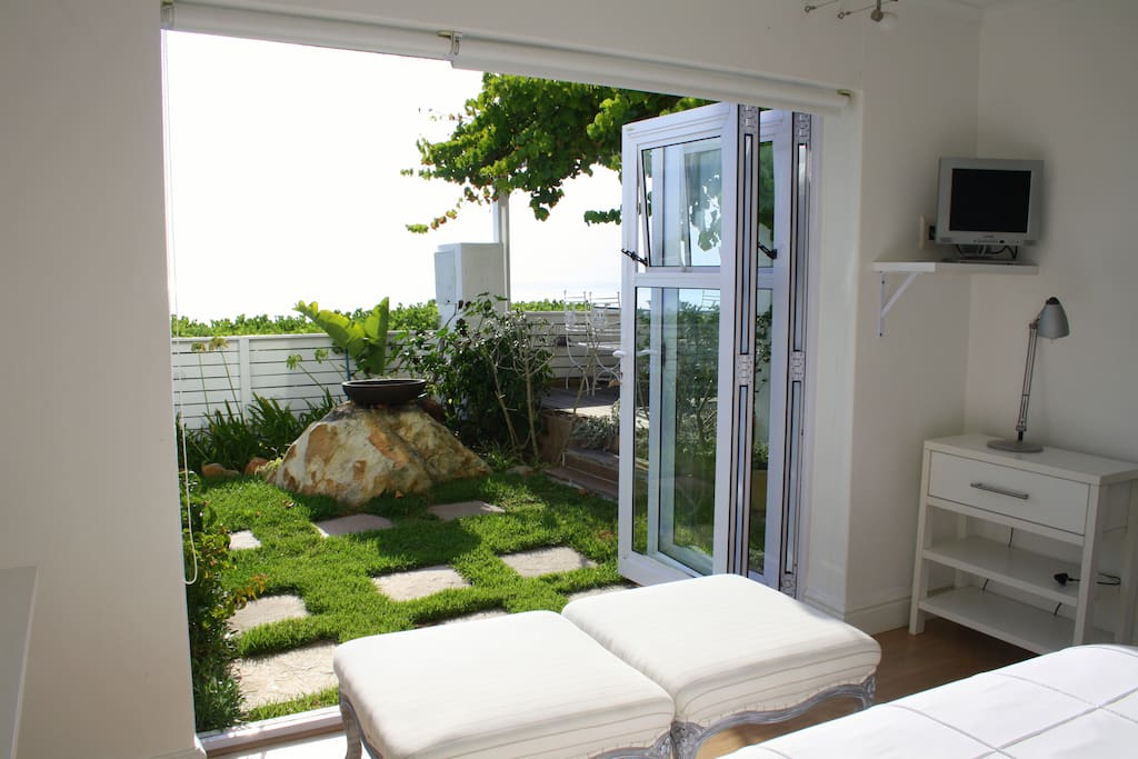 Indigo opens straight on to the garden with views of the sea