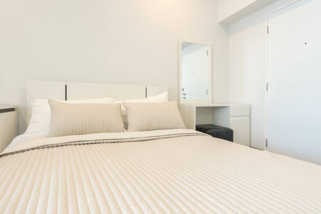 Large comfortable bed.