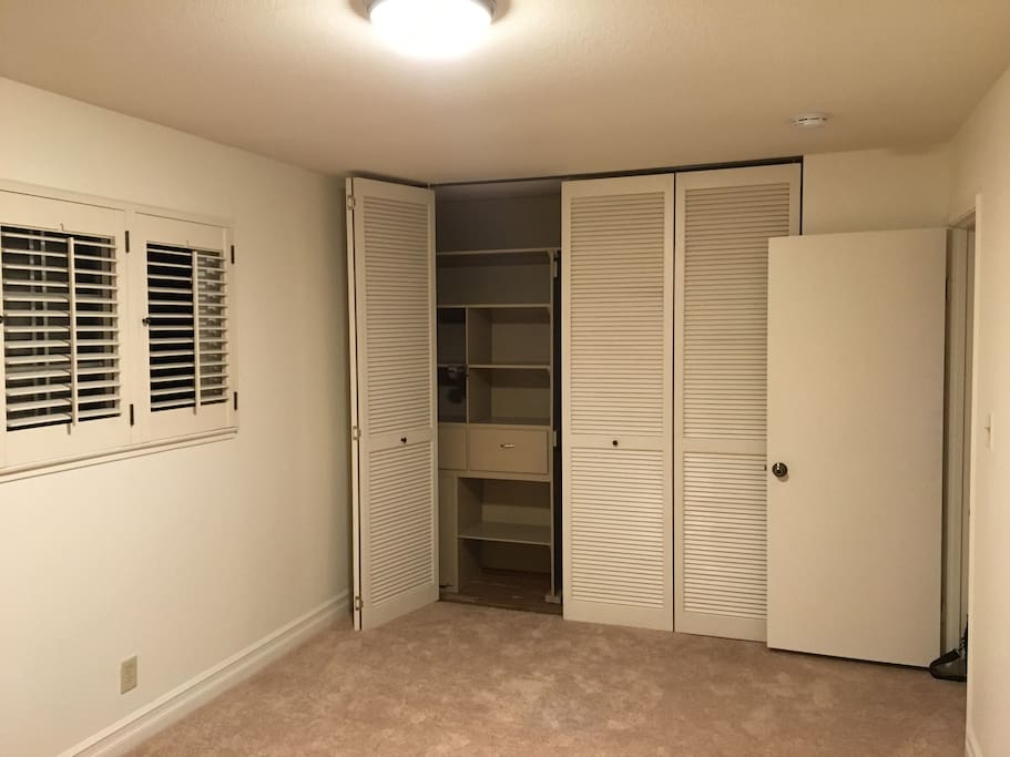 bedroom with big closet