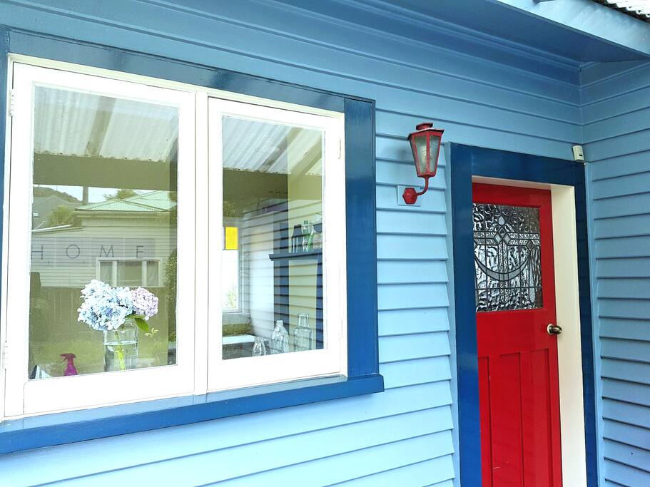 Back door entrance.