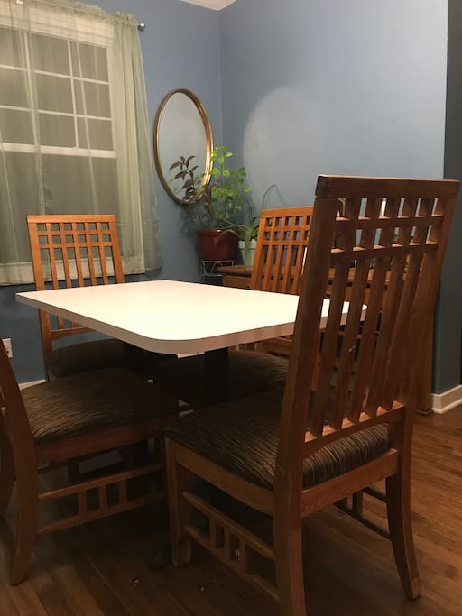 The dining room