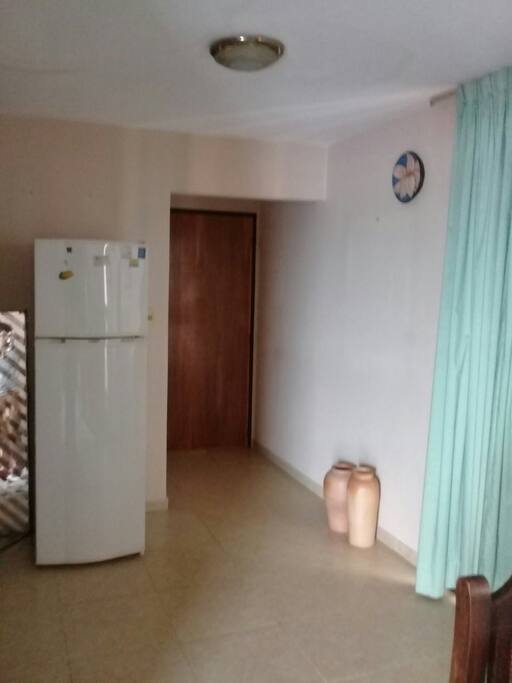 Puerta de acceso al departamento, se ingresa directo al kitchenette