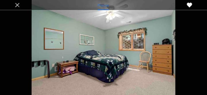 Basement bedroom 