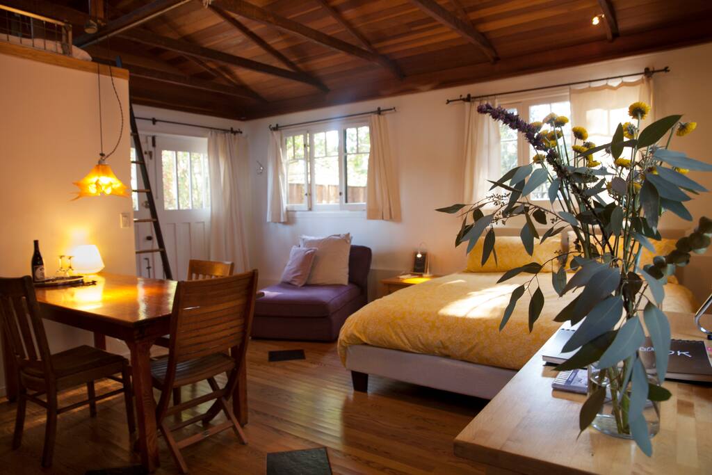 The space from the kitchen area