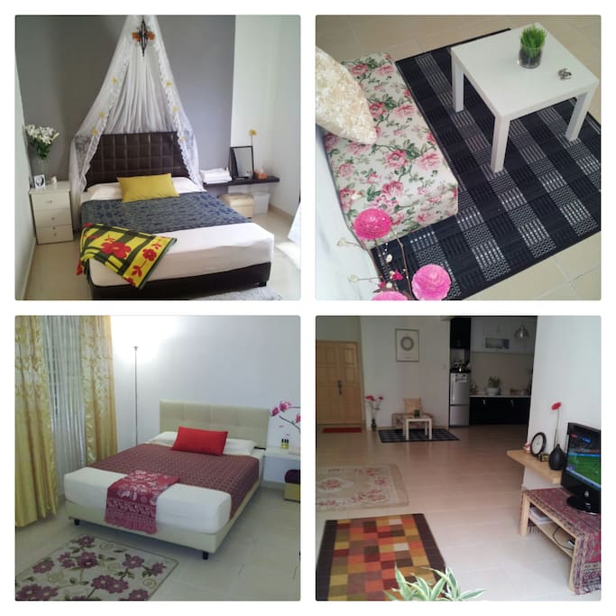 Interior Decoration for spacious unit at level 18. Cozy and Windy