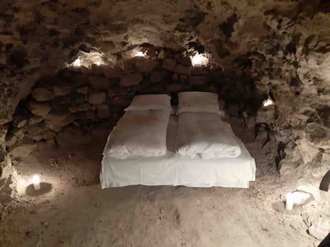 Jens Langkniv's cave in Daugbjerg Kalkgruber.