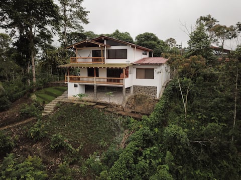 Beautiful house surrounded by nature to relax.