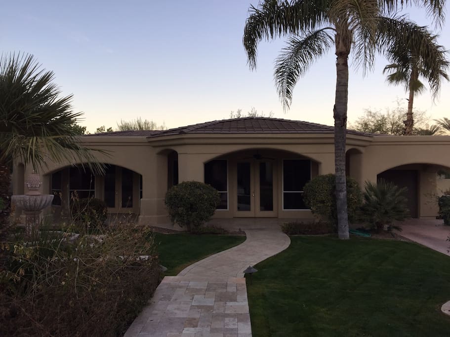 Front view of guest house.