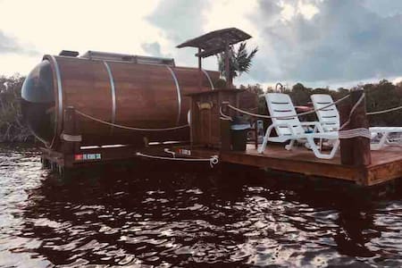 The Salty Seahorse - Unique Floating Barrel Cabin