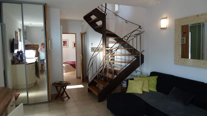 Centre Villa 2ch Piscine Chauffee Jardin Wi-fi - Saint-Florent