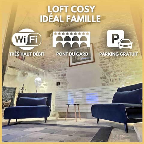 Cozy loft, close to canoe and Pont du Gard