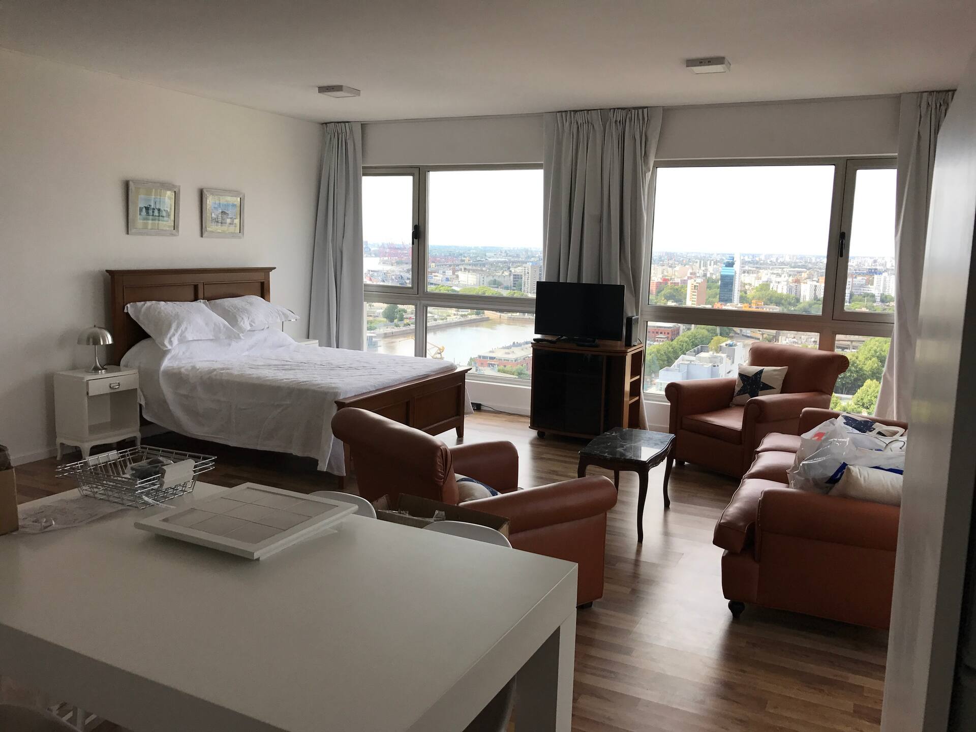 High-rise apartment with panoramic views