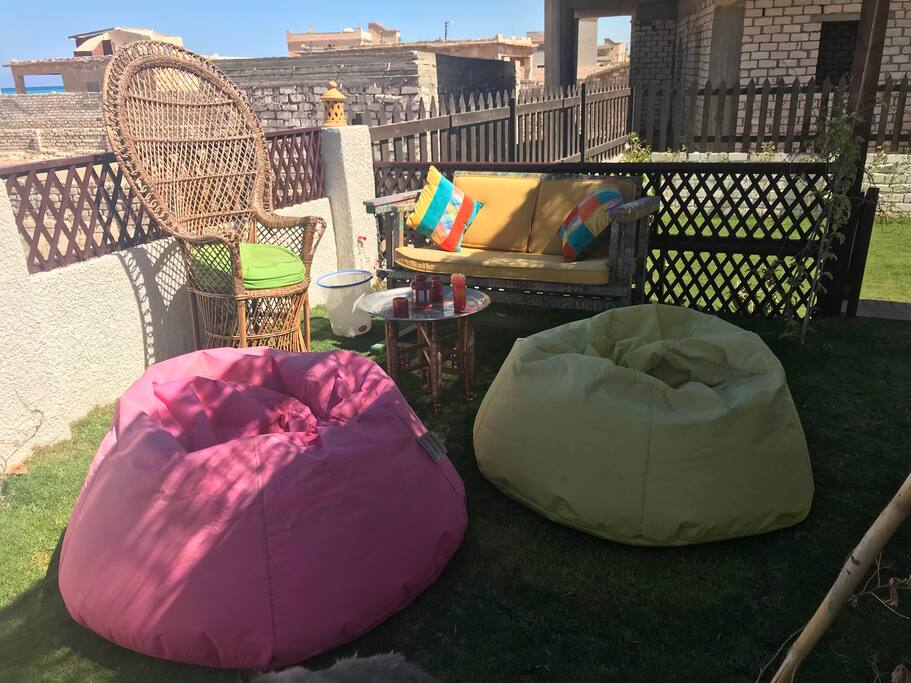 Another caption of the outdoor seating